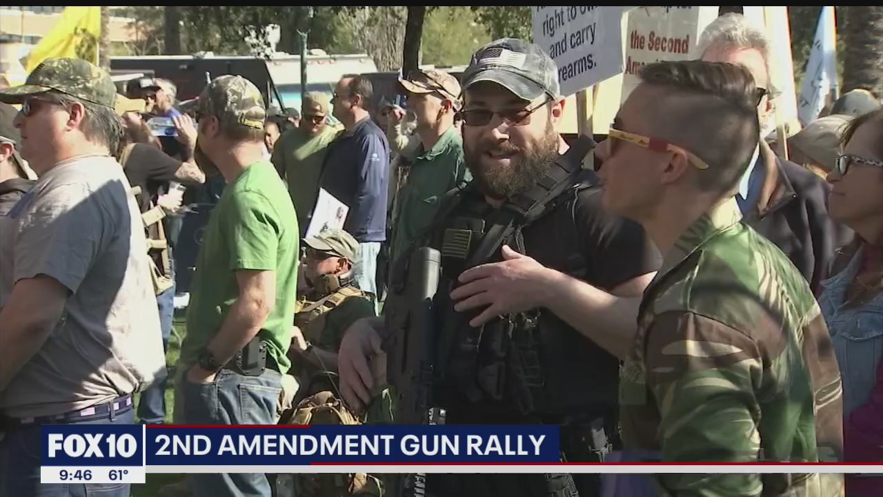 Gun rights supporters gather for 2nd Amendment rally at Arizona State ...
