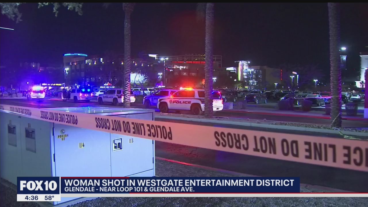 Female shot near Westgate Entertainment District in Glendale