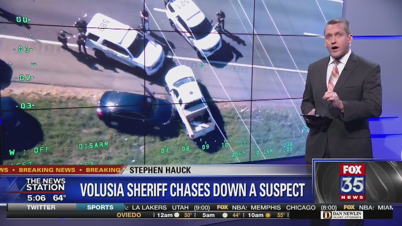 Volusia Sheriff chases down a suspect