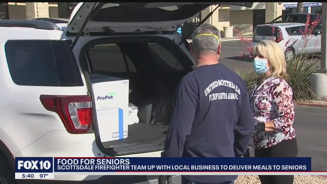Scottsdale firefighters team up with local businesses to deliver meals to seniors