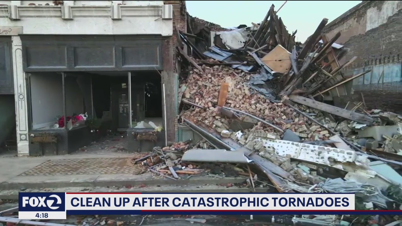 Cleanup after catastrophic tornadoes
