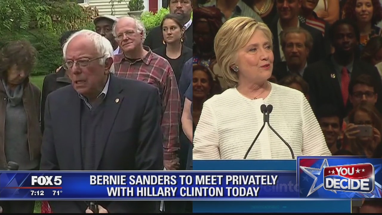 Clinton and Sanders to meet as DC marks the final primary