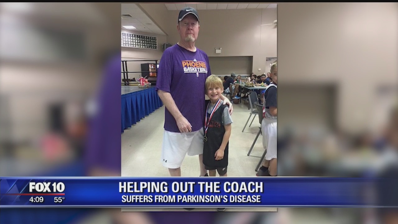 Friends, helping out as beloved community coach battles Parkinson's Disease