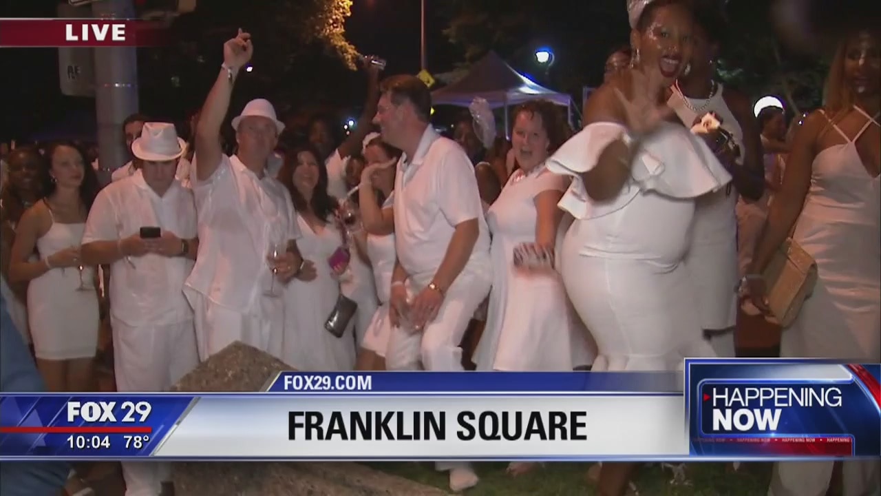 Diner en Blanc held in Franklin Square