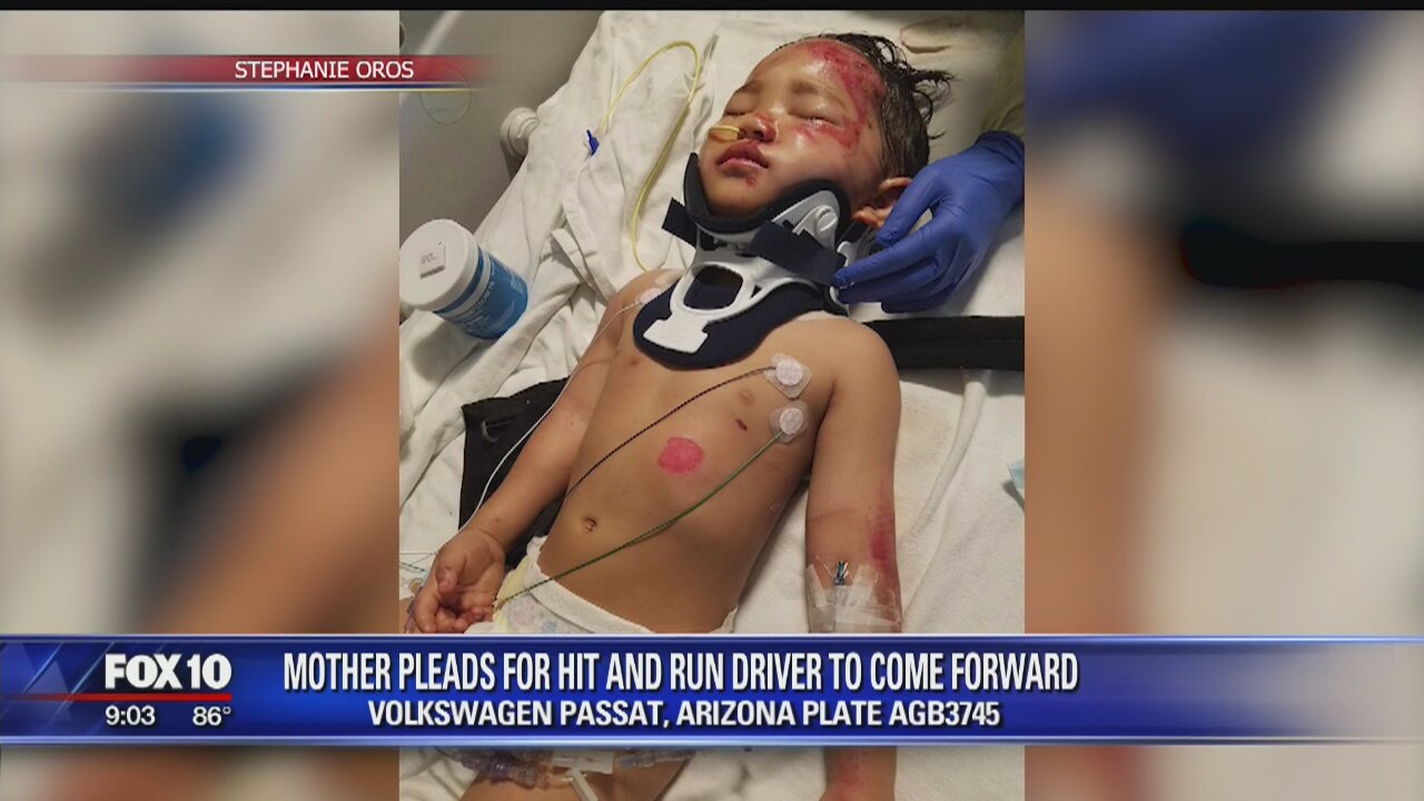 Mother tearfully asks for driver who hit her and her kids Friday night to come forward