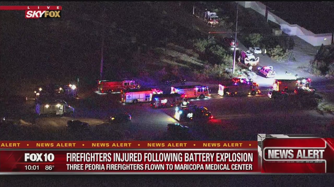 Peoria Fire: 4 firefighters hurt while battling fire at APS battery facility