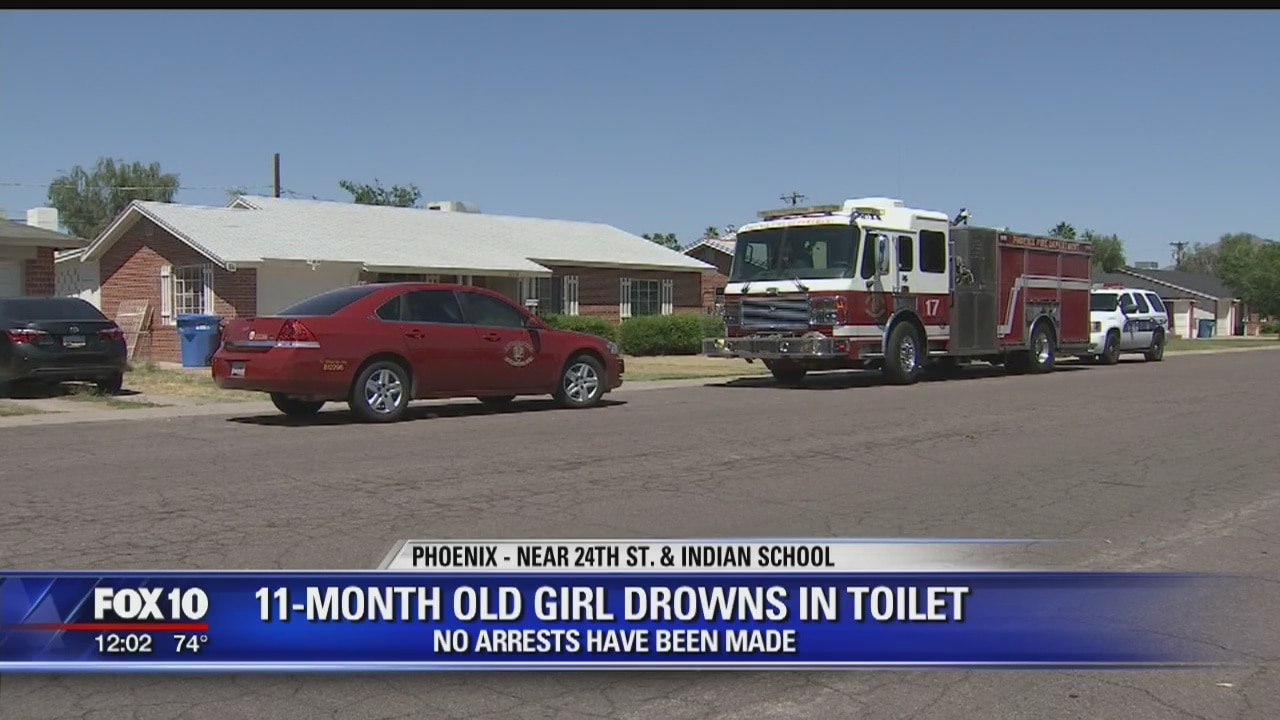 Phoenix Fire: 11-month-old girl dead after she was found in a toilet