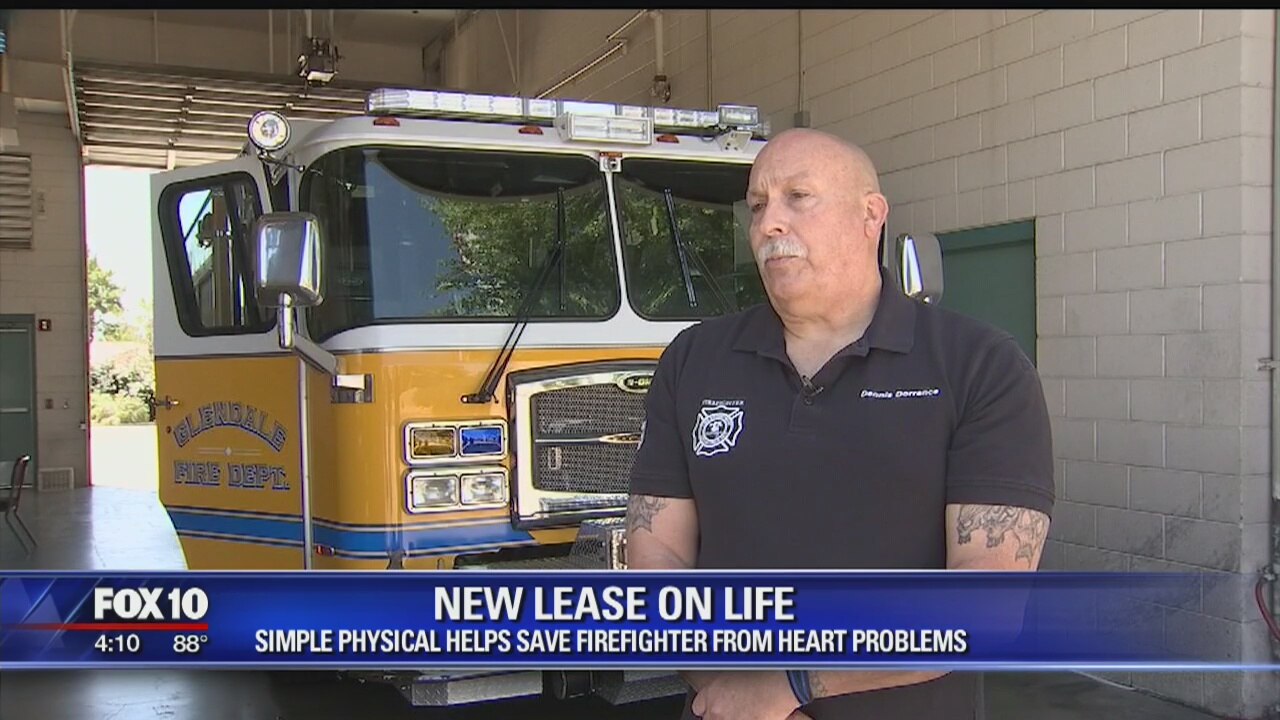 Glendale firefighter saved from heart trouble thanks to physical