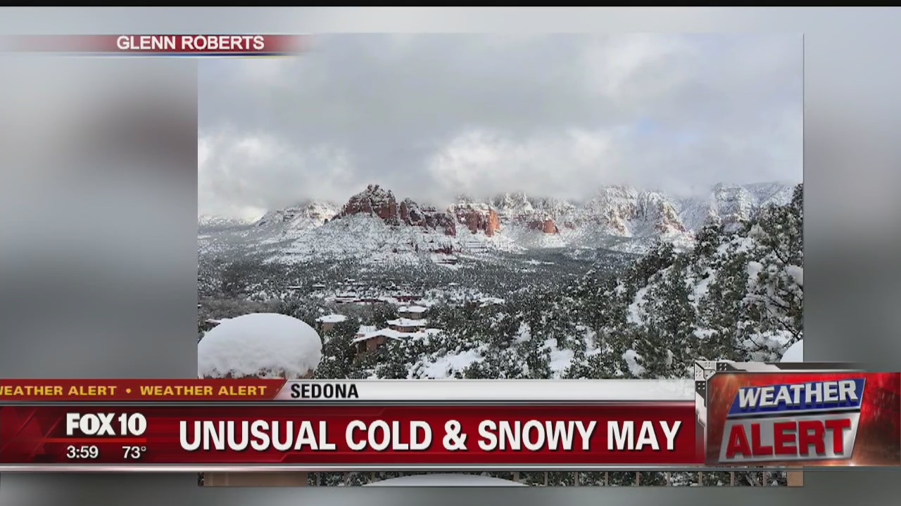 Parts of Northern Arizona get rare dose of late-season snow