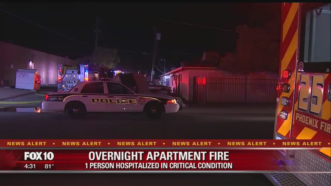 1 critically injured in multi-unit apartment fire in Glendale