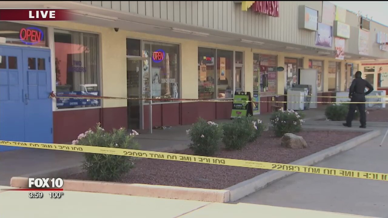 Man shot during attempted robbery at nail salon