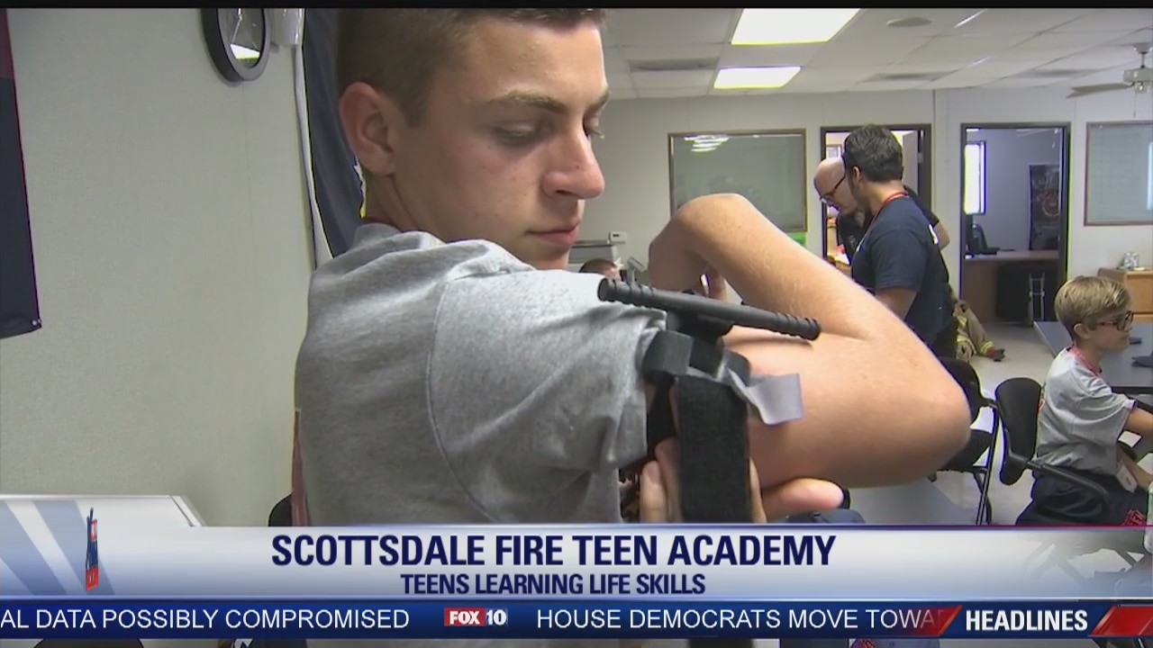 Teens learning life lessons at fire academy
