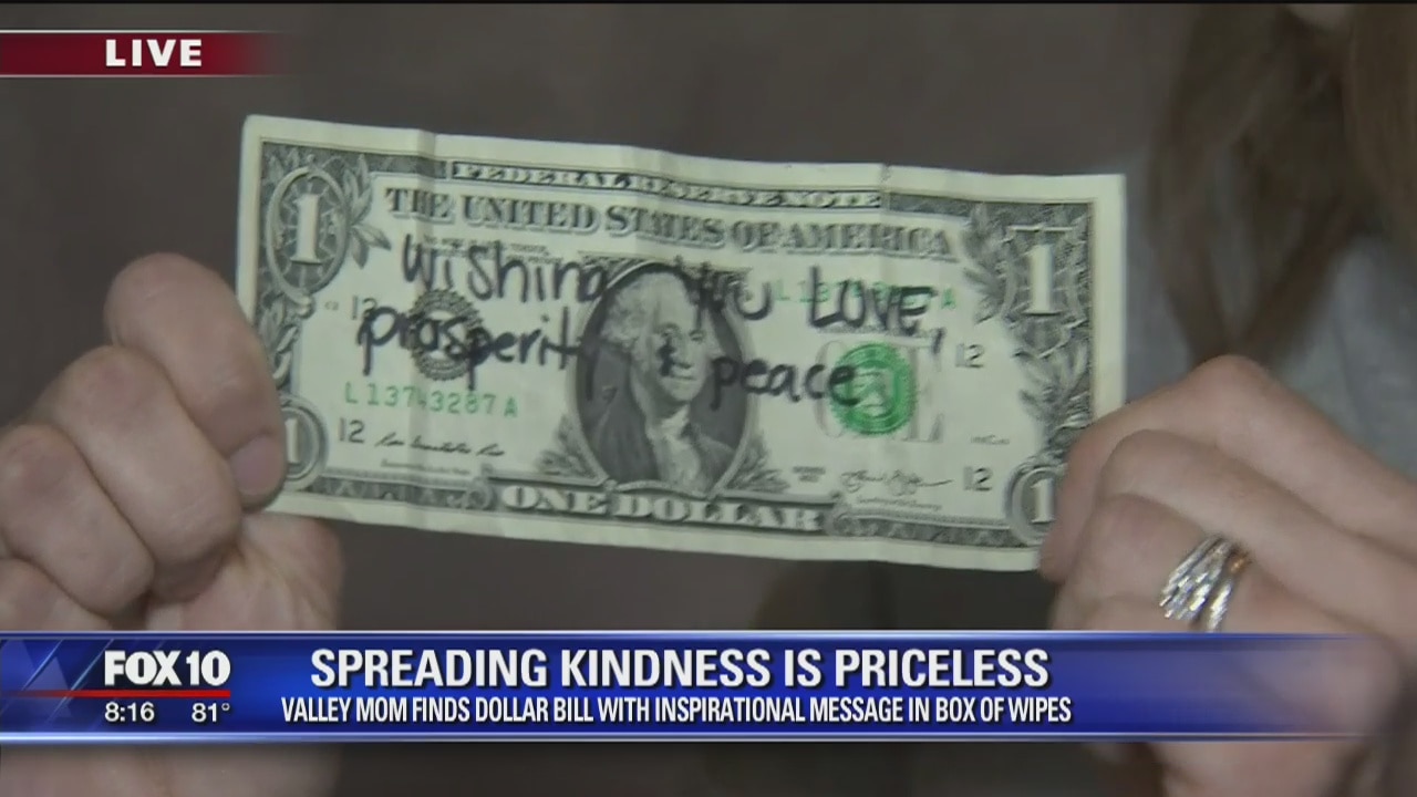 Valley woman finds surprise message in box of baby wipes