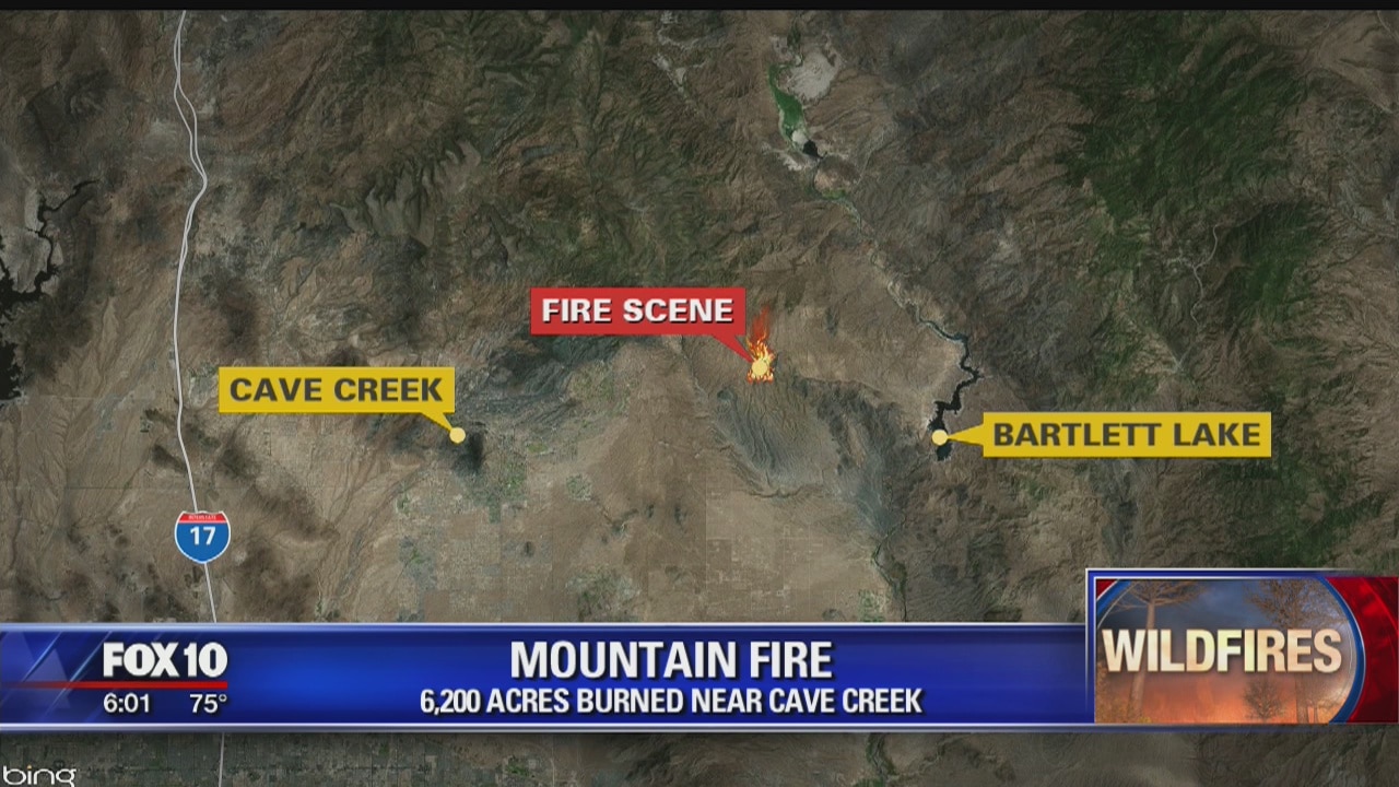 Crews continue to battle human-caused wildfire near Bartlett Lake