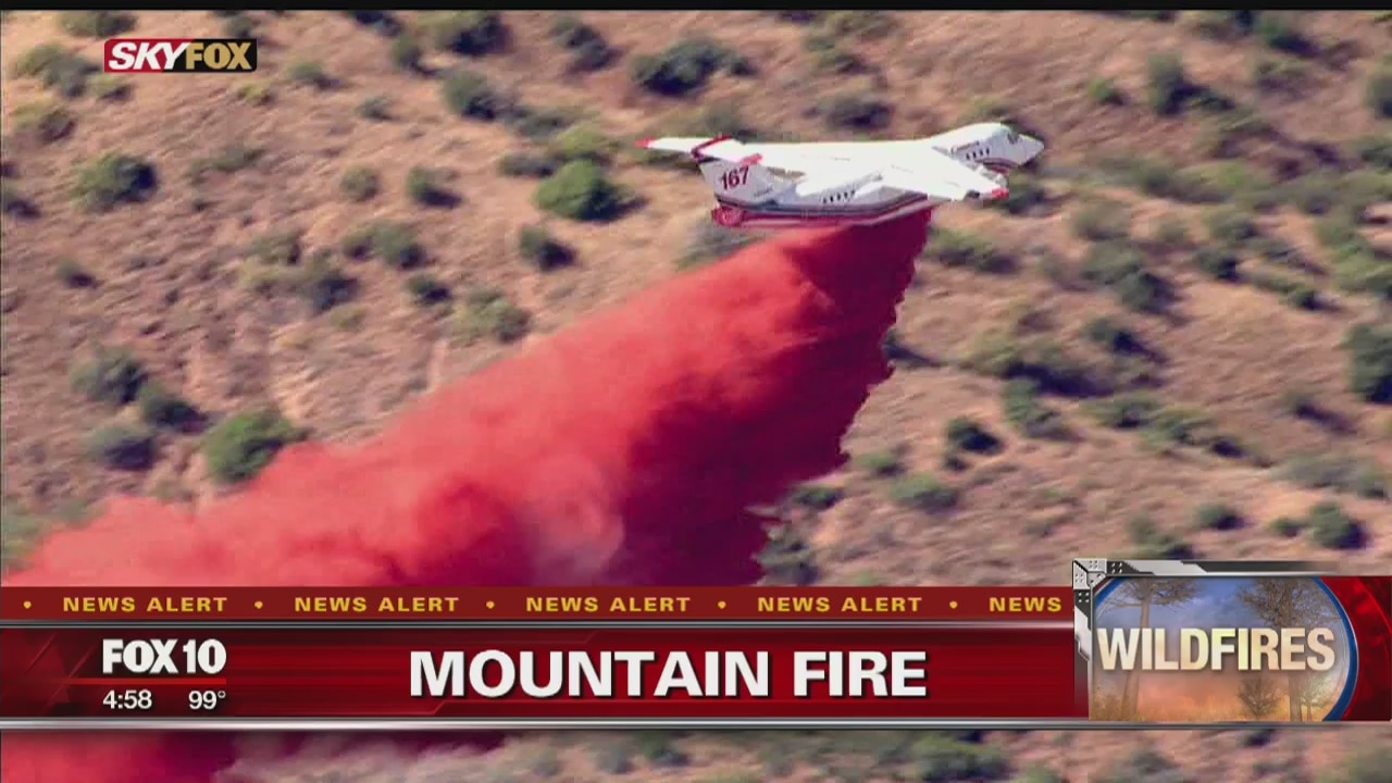 Firefighters battle human-caused wildfire at Tonto