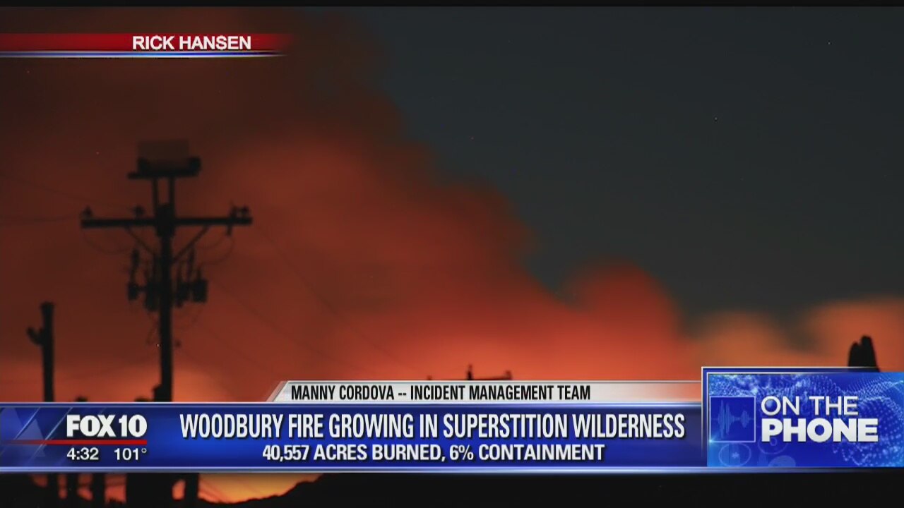 Woodbury Fire grows to more than 40,000 acres