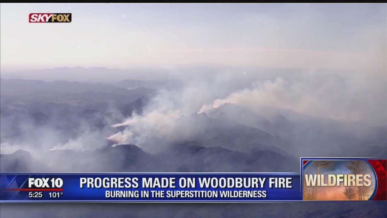 Woodbury Fire continues to grow, little containment reported
