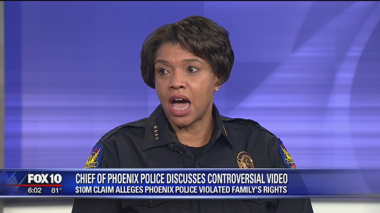 Phoenix Police Chief says incident with officers "is not representative of the Phoenix Police Department"