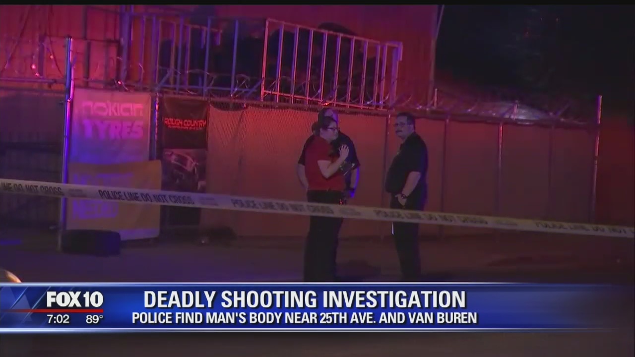 PD: Man found dead in roadway near 25th Avenue and Van Buren