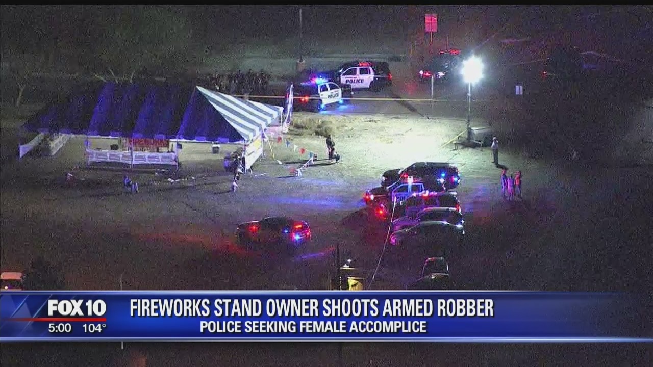 Man dead after attempted fireworks stand robbery