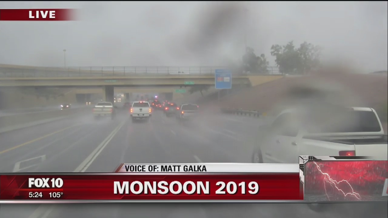 Monsoon storm batters parts of the Valley