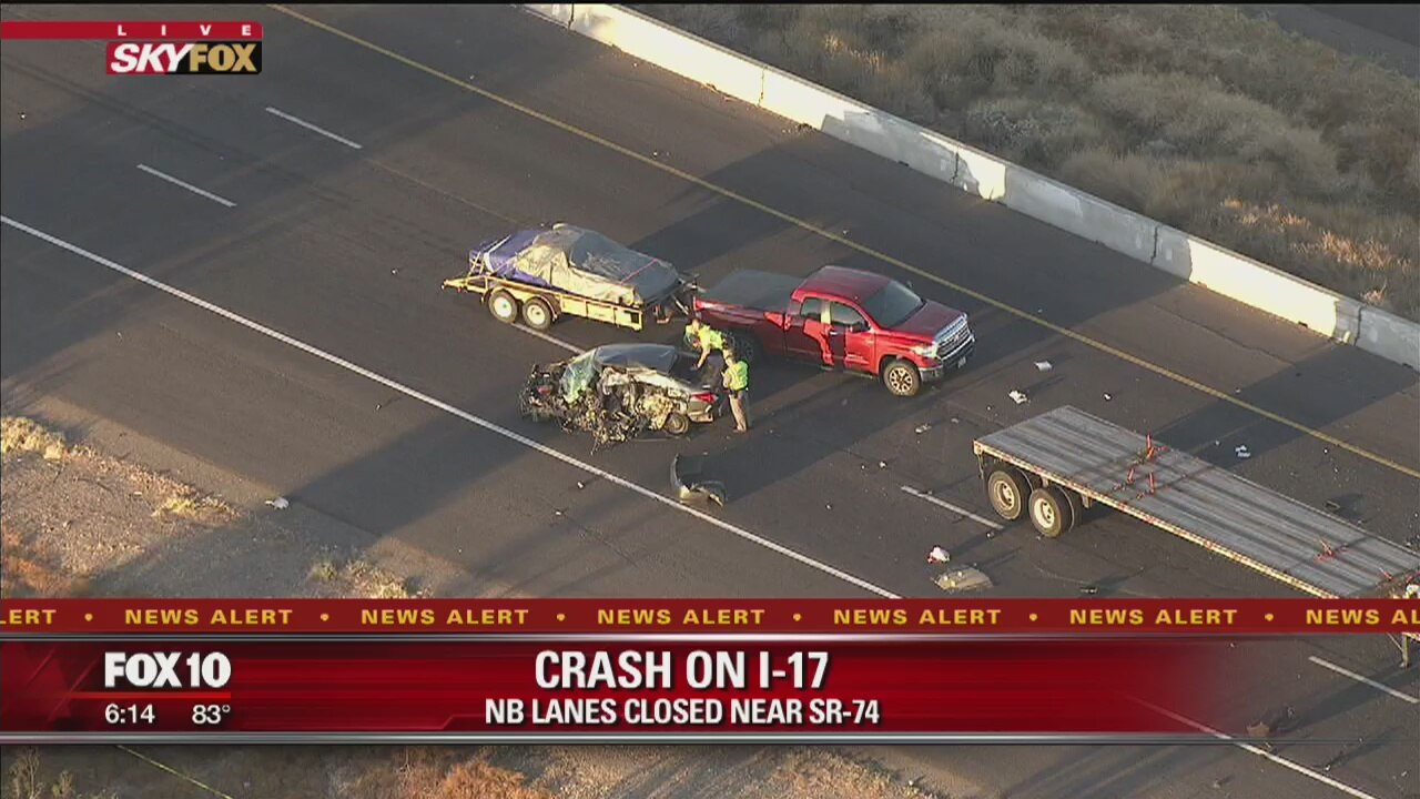 DPS: Woman seriously injured in I-17 wrong-way crash
