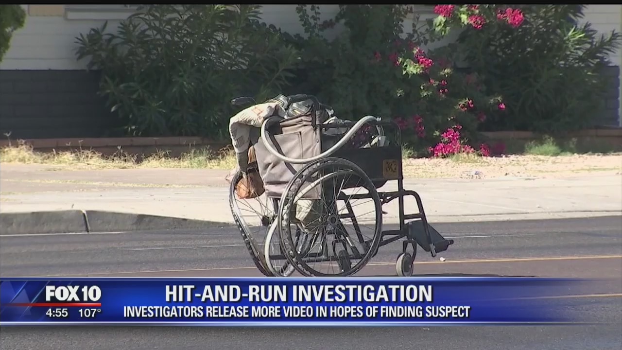 Pictures of woman in wheelchair hit by car released