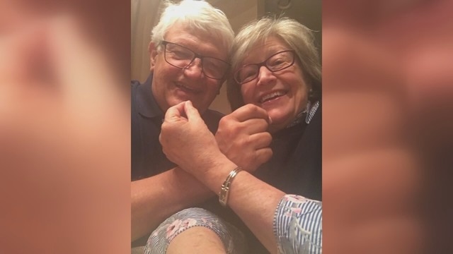 Couple still eating their wedding cake after 49 years