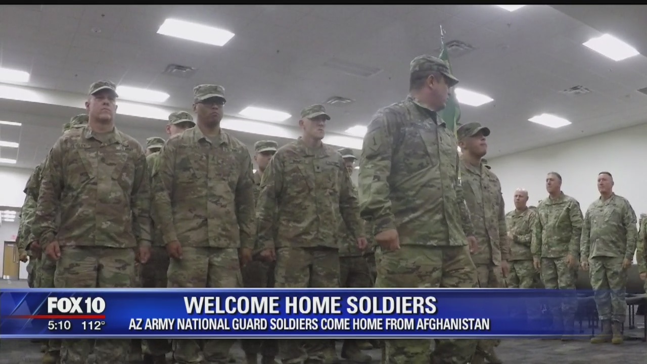 Army National Guard Soldiers from the Valley return home from Afghanistan