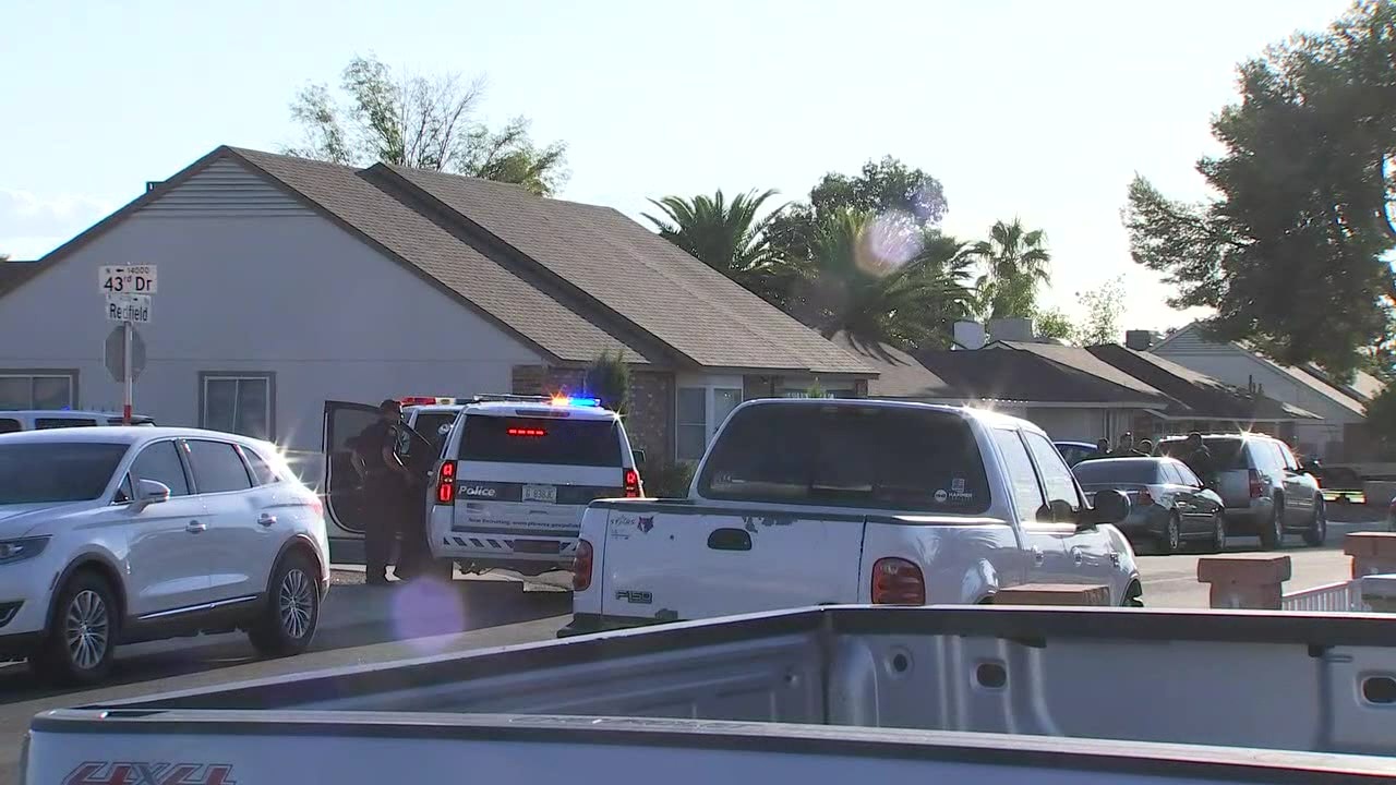 Police at the scene of officer involved shooting in Phoenix