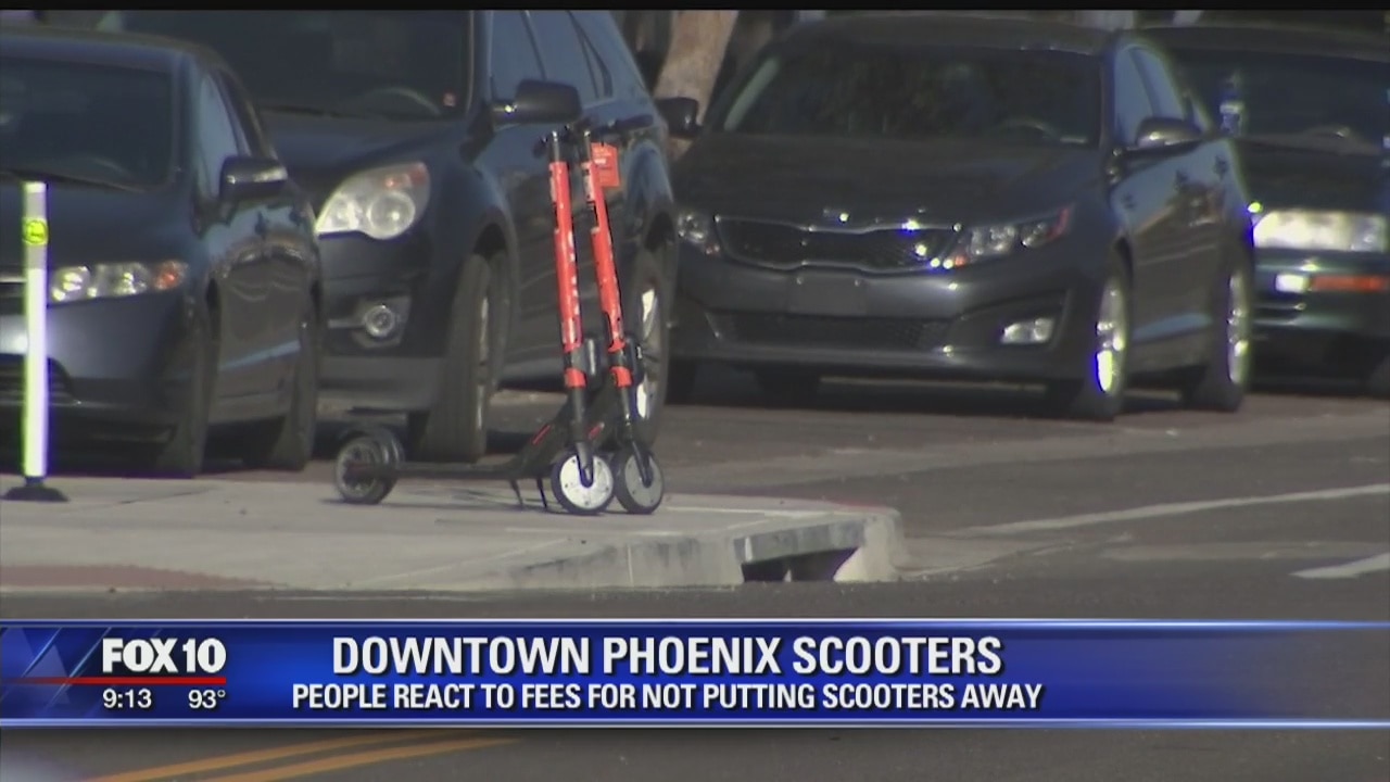 Phoenix residents react to fees for not putting scooters way