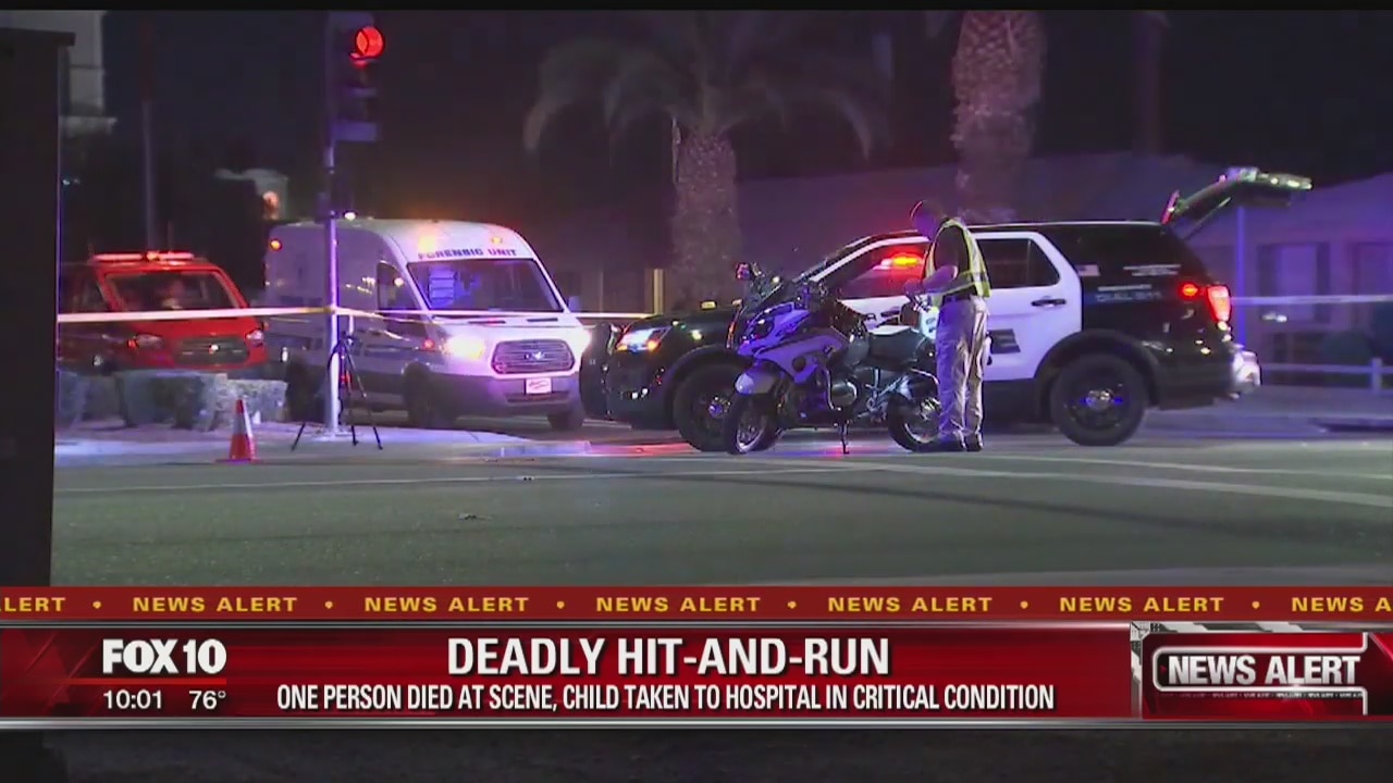 PD: Man dead, child critical following hit and run in Chandler