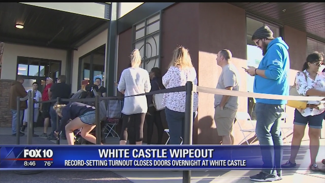 Newly-opened White Castle near Scottsdale closes to re-stock after 'record-setting turnout'
