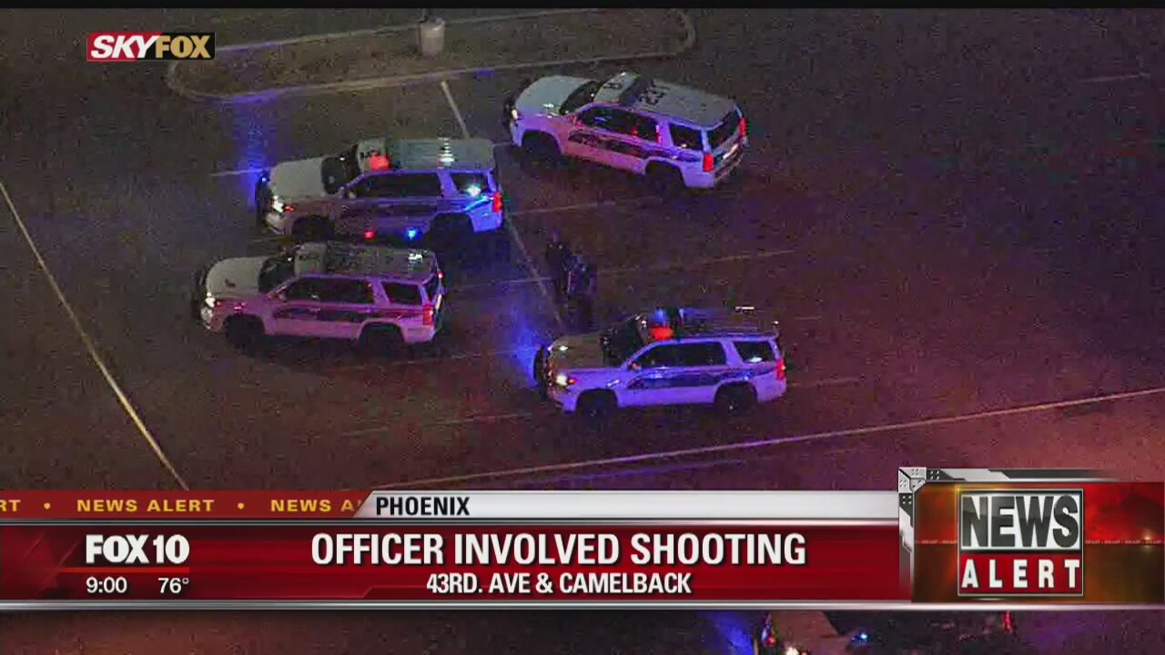 PD: Suspect injured in officer-involved shooting near 43rd Ave. and Camelback