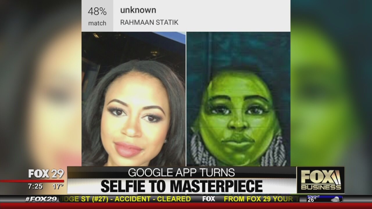 Google app turns selfie into masterpiece