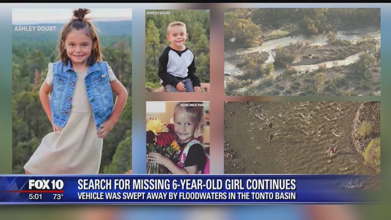 Search widens in Arizona creek for missing 6-year-old girl