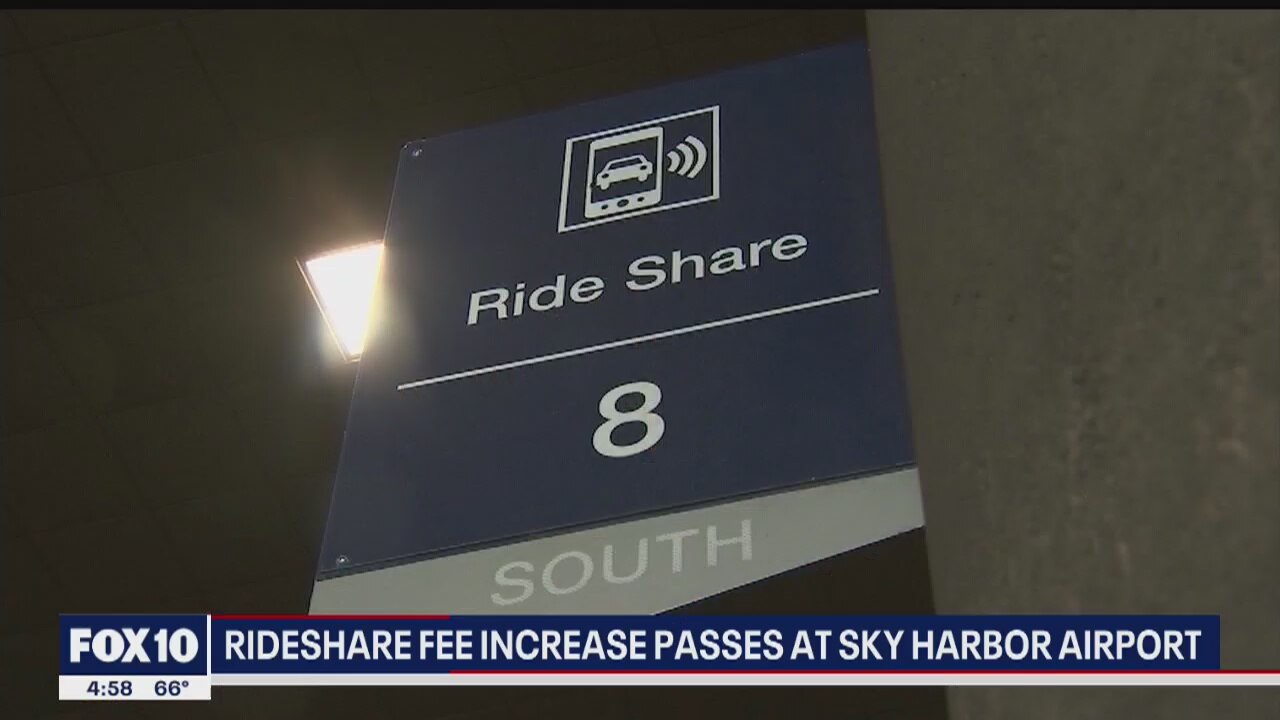 Phoenix City Council members vote to approve rideshare fee increase at Sky Harbor