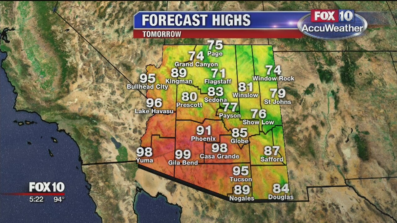 5pm Weather Forecast - 10/6/19