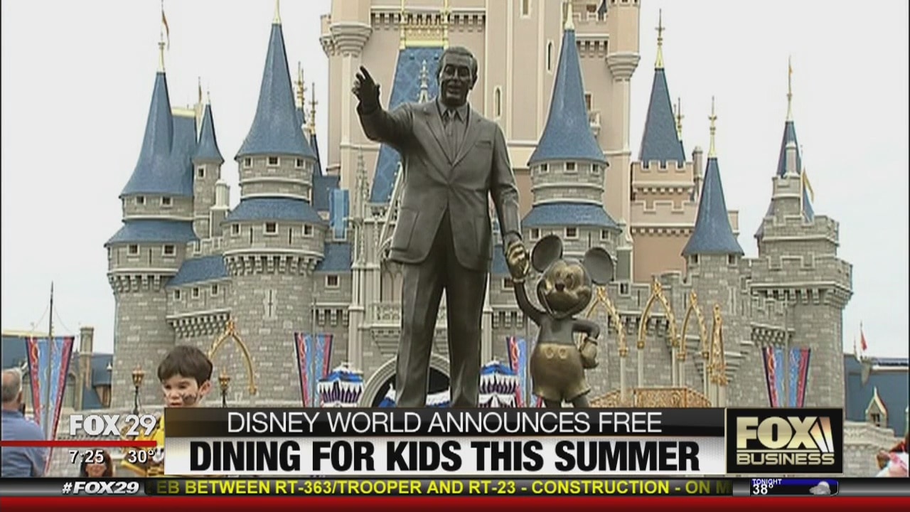 Disney World announces free dining for kids this summer