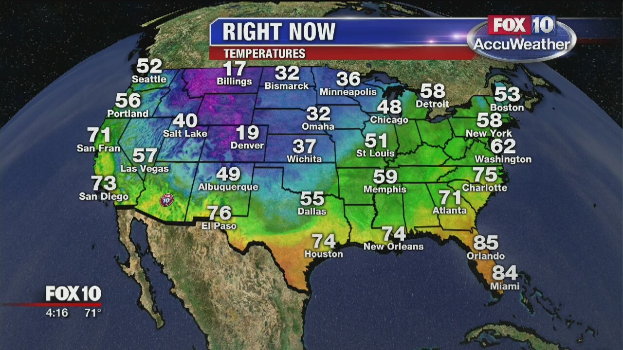 4:00 p.m. Weather - 10/28/19