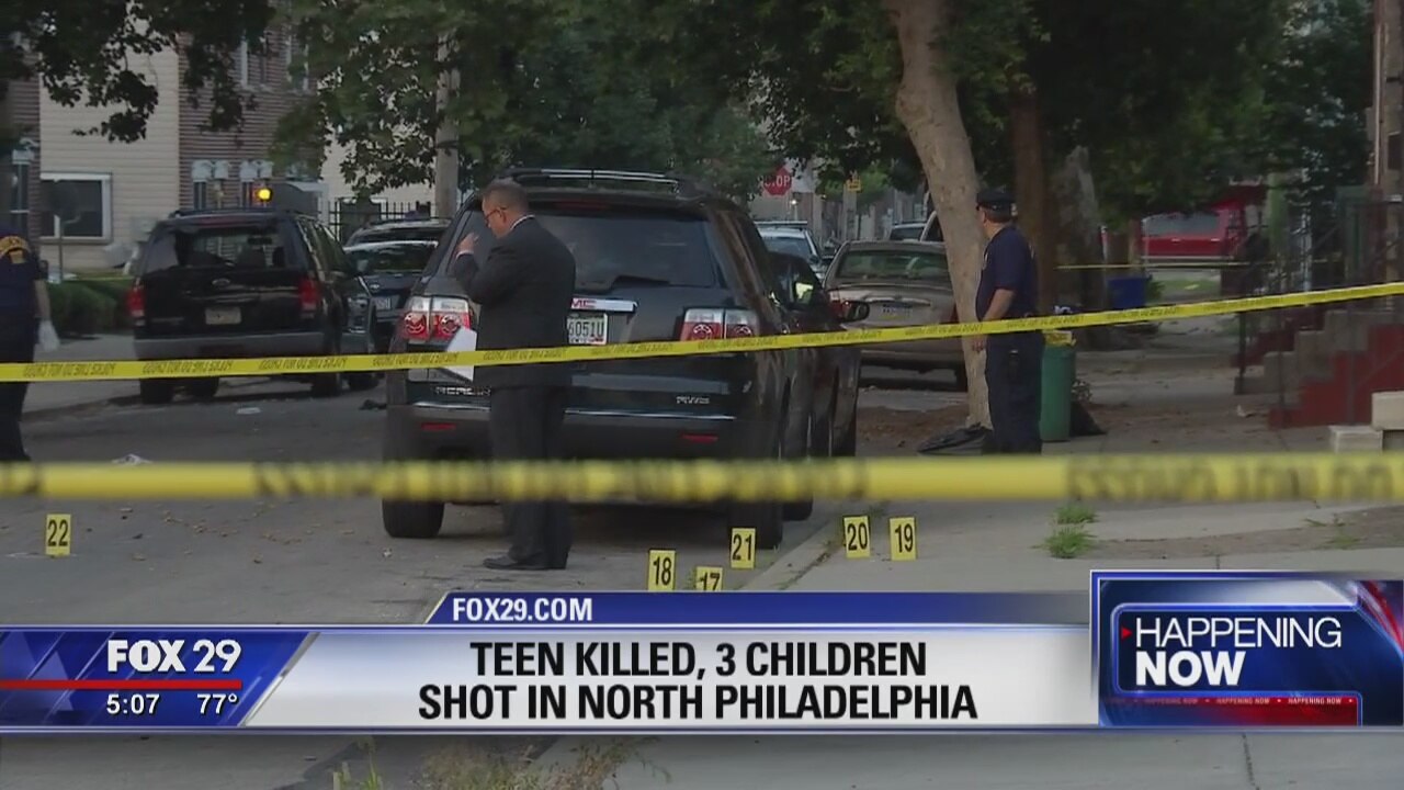 4 children shot, 1 fatally, on North Philly street; $20K reward offered