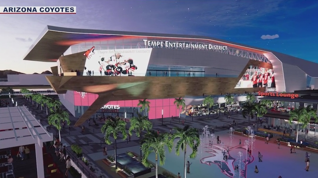 Tempe leaders hear from developers, Sky Harbor officials over plans for new Coyotes arena