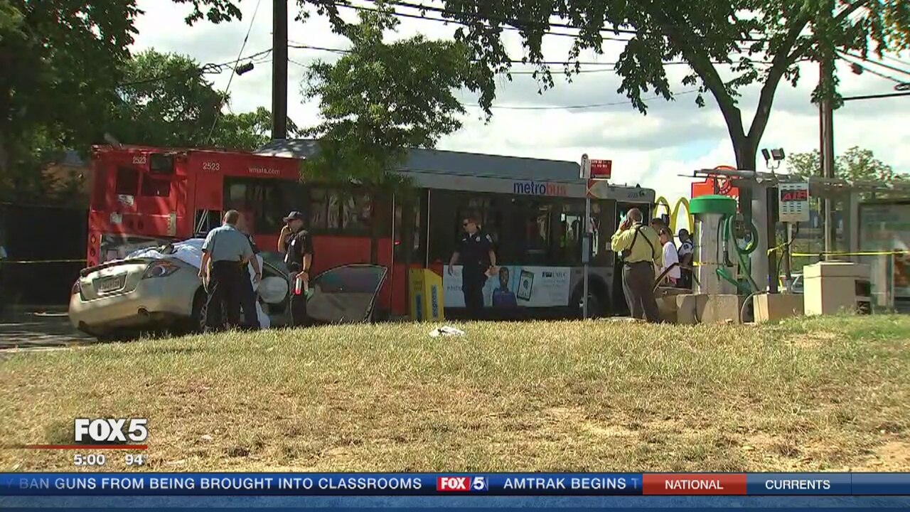 One person killed, others injured after vehicle rams into rear of Metrobus in DC