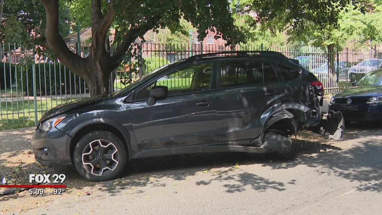 Man injured after SUV overturns near Graduate Hospital