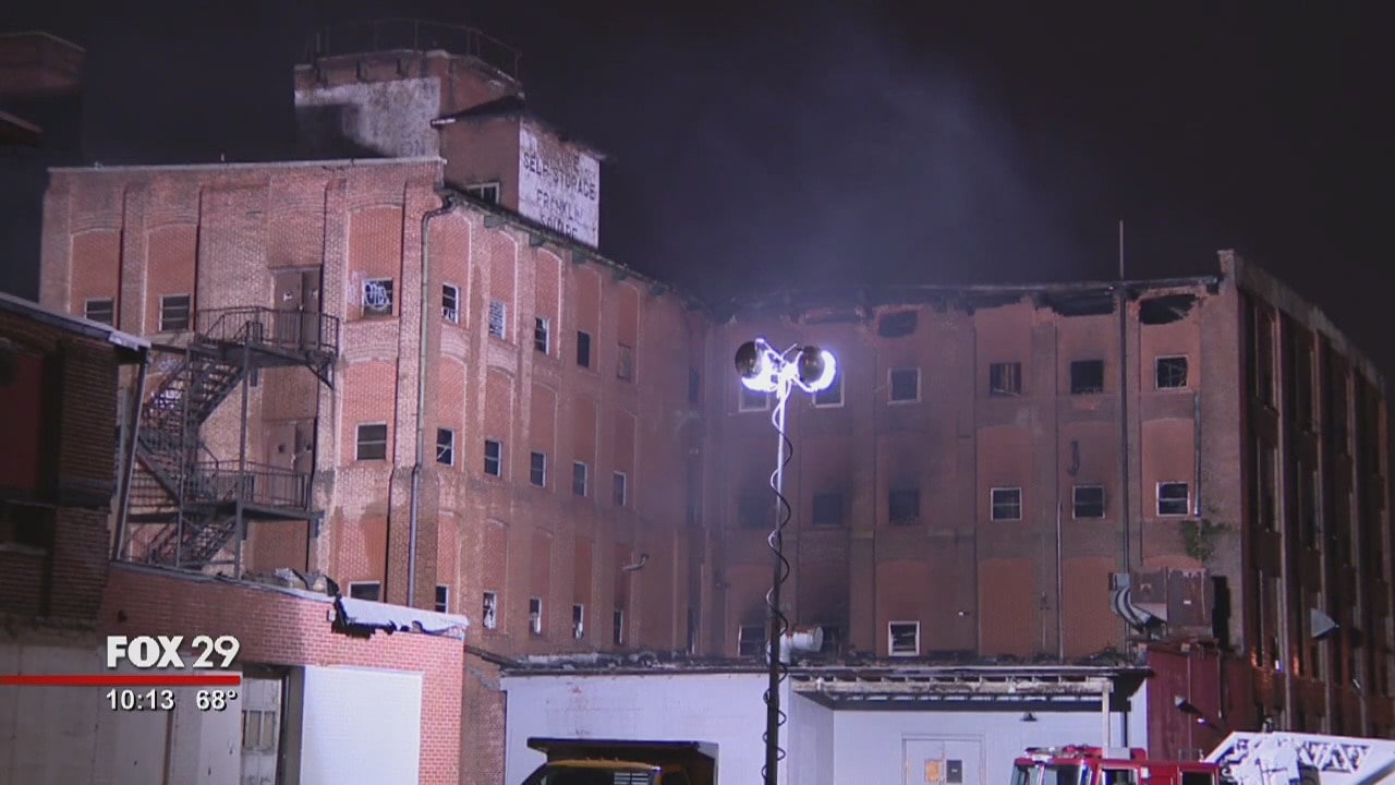 Fire breaks out at vacant Allentown warehouse; Firefighter injured ...