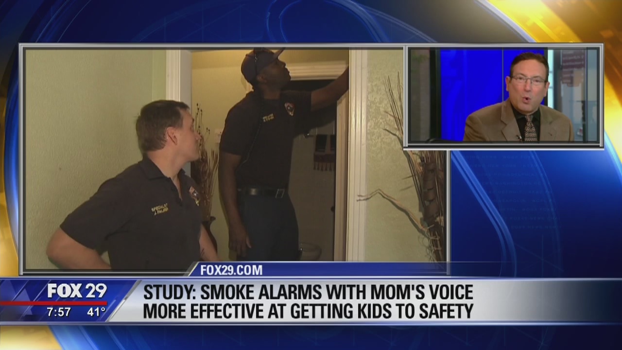 Study: Smoke alarms with mom's voice more effective at getting kids to safety