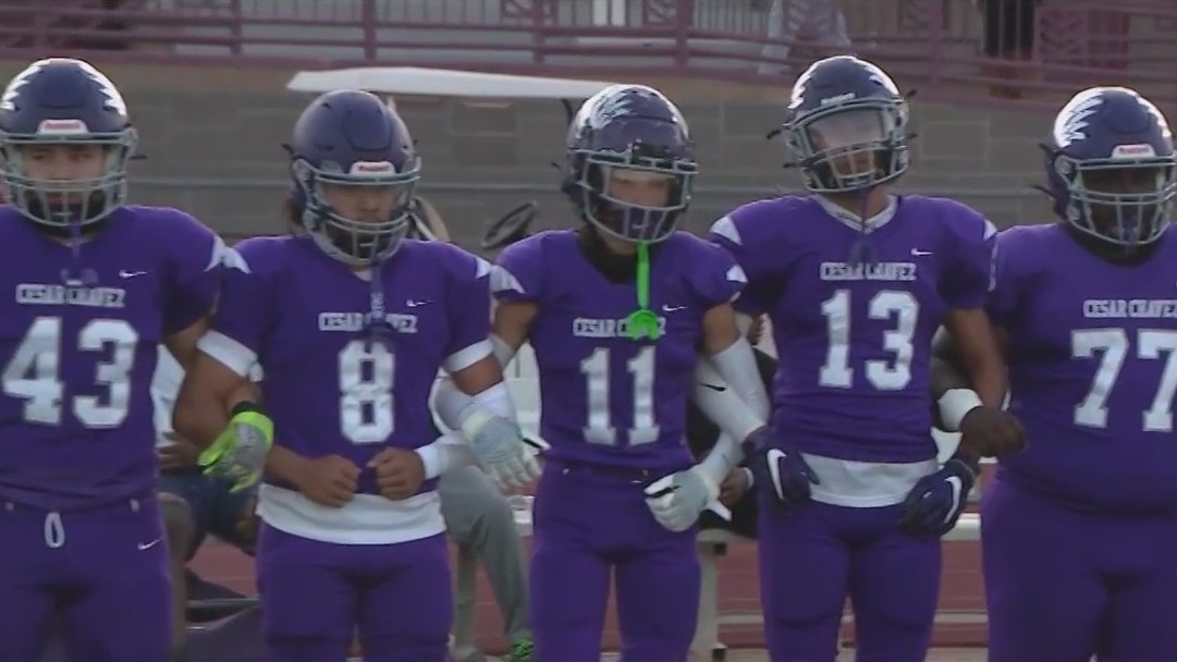 Cesar Chavez plays 1st football game after teen death