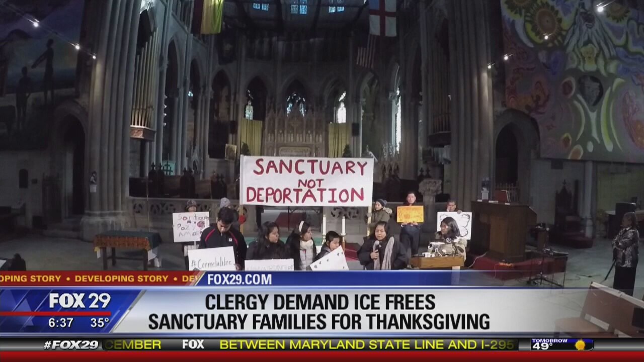 Clergy to show support for families living in sanctuary in Philadelphia churches