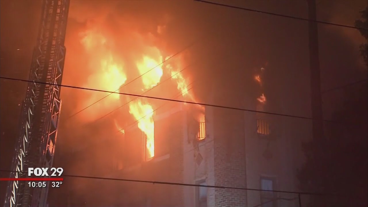 Families displaced by Overbrook apartment fire, 6 pets unaccounted for
