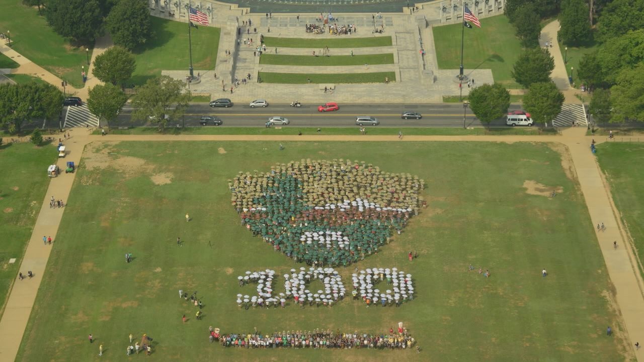 National Park Service creates 'living emblem' in DC to celebrate 100th anniversary